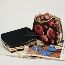 18.3X15.5cm Metal Purse Frame With Gold Bag Handle Black Plastic Box Women Wallet Box Clutches Purse Frame Wholesale Obag Handle 2024 - buy cheap