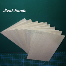 10pcs 200x100x1.5mm EXCELLENT QUALITY Model Balsa wood sheets for airplane boat Military Models model DIY 2024 - buy cheap