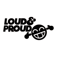 Loud And Proud-pegatina divertida S2 Smiley para coche, parachoques, ventana, Jdm, vinilo, accesorios, calcomanía decorativa 2024 - compra barato