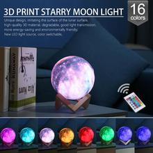 Dropship 3D Star Moon Light Galaxy Lamp Colorful Children Night Light USB LED Touch Switch Bedside Lamp Moon Lamp Creative Gift 2024 - buy cheap