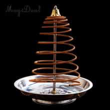 MagiDeal Metal Backflow Incense Burner Creative Home Decor Incense Holder Censer Coils Cones Burner 5 Styles PICK 2024 - buy cheap