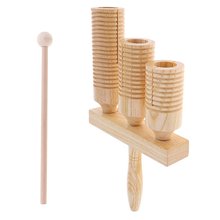 Instrumento Musical de percusión de madera para niños, Juguetes educativos de Aprendizaje Temprano de música para el desarrollo de los sentidos, modelo Agogo Bell 2024 - compra barato