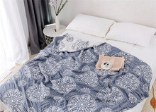 Super Soft Cotton Summer Quilt 150*200cm Geometric Printed Air Condition Throw Blankets for Beds Sofa Cover Bedspread DYBK49 2024 - buy cheap