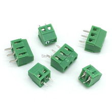 20 peças conector de bloco de terminais de parafuso pcb KF128-2P 3p 2pin 3 pinos olho verde/3.81mm 2024 - compre barato