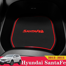 19X For Hyundai Santa Fe IX45 2013 2014 2015 Car Accessories Inner Gate Slot Pad Non-Slip Cup Mats Anti Slip Door Groove Mat 2024 - buy cheap