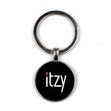 Itzy-Llavero de hora de cristal con gema para mujer, joyería con foto hecha a mano, con personalidad, para concierto 2024 - compra barato