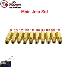 STONEDER Main Jet Set 105/108/110/112/115/118/120/122/125/128 For Keihin 99101-357 PWK PE OKO KOSO Carb 2024 - buy cheap