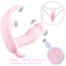 Consolador de mariposa portátil para mujer, vibrador con USB, bragas, Juguetes sexuales, masturbador, estimulador de clítoris, Control remoto inalámbrico al aire libre 2024 - compra barato