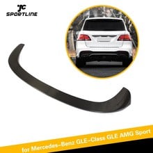 For Mercedes Benz GLE43 AMG Rear Roof Lip Spoiler Carbon Fiber for GLE300 350 400 450 500 550 2013 - 2017 2024 - buy cheap