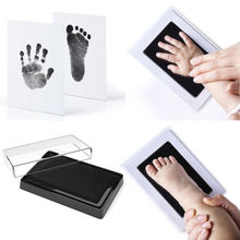 1Pcs Black Baby Safe Print Ink Pad Footprint And Handprint Kit Keepsake Infant Souvenirs Memories DIY UK 2024 - buy cheap