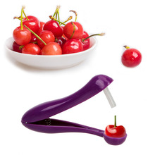 Easy Cherry Pitter-extractor de semillas, utensilio de cocina, útil, para mantener la fruta completa, de plástico 2024 - compra barato