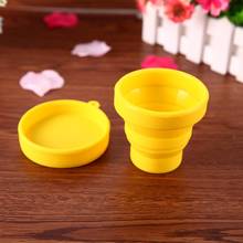 4Colors Outdoor Folding Cup Travel Silicone Retractable Folding Tumblerful Telescopic Collapsible Folding Water Cup 8 x 8 x 2 cm 2024 - buy cheap