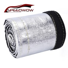 SPEEDWOW 2cm 2.5cm 3cm Glass Fibre Metallic Heat Shield Thermal 6 Feet Sleeve Insulated Wire Hose Cover Shroud Car Accessories 2024 - buy cheap