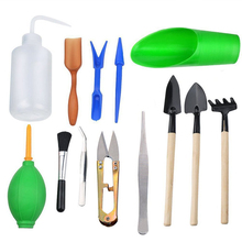 13 шт Мини садовые ручные инструменты Инструменты для пересадки суккулентные инструменты миниатюрный Набор садовых инструментов для посадки 2024 - купить недорого
