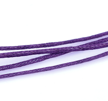 Lovely 80M Wholesale Purple Waxed Cotton Necklace Cord 1mm (B08087) 2024 - buy cheap
