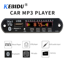 Светодиодный MP3-плеер KEBIDU, Плата декодера, FM-радио, TF, USB, 3,5 мм, AUX модуль, Bluetooth-приемник, автомобильный комплект аудио MP3/WMA/WAV для IPhone XS 2024 - купить недорого