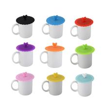Fashionable Creative Food-grade Silicone Cup Cover Heat-resistant Safe Healthy Silicone Lid with Clip Leakage-proof Reusable 2024 - buy cheap