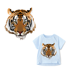 Iron on Tiger Patches for Clothing DIY T-shirt Applique Washable Heat Transfer Vinyl Stickers on Clothes Badges Thermal Press 2024 - buy cheap