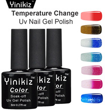 Yinikiz Новый профессиональный цветной Гель-лак для ногтей с изменением температуры термо-Красочный УФ-Хамелеон Гель-лак для ногтей 2024 - купить недорого