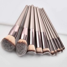 Luxury Champagne Makeup Brushes Set For Foundation Powder Blush Eyeshadow Concealer Lip Eye Make Up Brush Cosmetics Beauty Tools 2024 - buy cheap