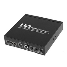 HOT-SCART a caixa de adaptador de áudio de vídeo do conversor de hdmi com interruptor scart/hd, scaler video pal/ntsc, suporte hdmi conectar 1080 p/720 p 2024 - compre barato