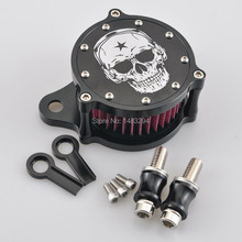 Aluminum Air filter Cleaner System Performance Air Cleaner Kit Music Skull Style Fits For Harley Sportster 1200 883 91-16 2024 - купить недорого