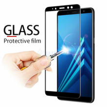 Película de vidro temperado para celular, proteção completa para tela de samsung galaxy j3/j5/j7 prime 2017/2018, samsung j4/j6 plus, hd 2024 - compre barato