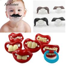 Baby Soother Joke Prank Toddler Pacy Orthodontic Nipples Teether Silicone Funny Nipple Dummy Baby Pacifier Christmas Gift 2024 - buy cheap