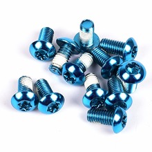 12Pcs Bicycle Brake Disc Screws Mountain Bike Disc Brake Rotor Steel Alloy Bolts Screws Cycling Accessories Colorful 2024 - buy cheap