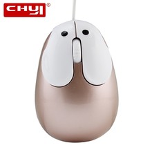 CHYI-ratón con cable de dibujos animados para ordenador, Mini ratón óptico con diseño de conejo Delfín, 1600DPI, USB, para PC, portátil y de escritorio 2024 - compra barato