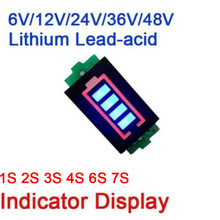Medidor de capacidade da bateria de lítio, testador de 6v, 12v, 24v, 36v e 48v, padrões 1s, 2s e 3s 2024 - compre barato