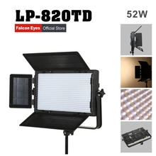 Falconeyes-Lámpara Led para fotografía y vídeo, iluminación de estudio, Panel regulable de Lp-820td continua, 2018 tiempo limitado, 52w 2024 - compra barato
