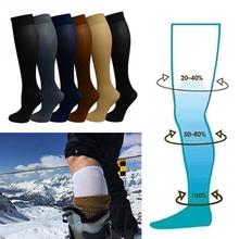 Unisex Medical Compression Socks Women Men Pressure Varicose Veins Leg Relief Pain Knee High Stockings Socks Men 1Pair New Hot 2024 - buy cheap