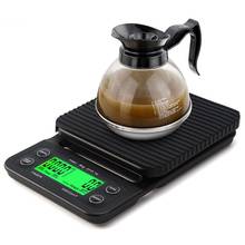 Multifunction 3kg 0.1g Drip Coffee Scale With Timer Electronic Digital Kitchen Scale New Design High Precision For Bar Kitchen 2024 - buy cheap