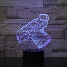 Lámpara 3D de ilusión de cámara, lámpara LED USB táctil RGBw, 7 Mesa de Color variable, luz nocturna, decoración de mesita de noche, 2406 2024 - compra barato