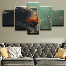 5 Piece Top-Rated Canvas Print Sci Fi Space Woman Poster Decor Painting Wall Art Pictures Modern Artwork Home Decor For Bedroom 2024 - buy cheap