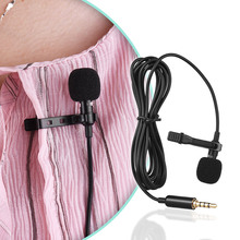 Andoer-Mini micrófono de solapa portátil con Clip Lavalier, condensador, con cable, para iPhone, iPad, Android, teléfono inteligente, cámara DSLR 2024 - compra barato