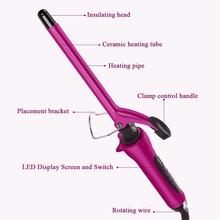 13mm Professional Hair Curling Iron Ceramic Hair Curler Quick Heat Curling Hair Waver Styling Tool 80~210 Led EU Plug 2024 - buy cheap