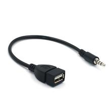 2019 nuevo 3,5mm macho Audio AUX Jack A USB 2,0 tipo A hembra cable adaptador convertidor OTG 2024 - compra barato