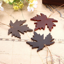 Handmade Retro Bookmark Creative Leather Maple Leaf Bookmark for Travel Diary Notebook Journal  Genuine Leather Bookmark 2024 - buy cheap