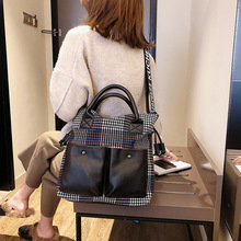 Women's Designer Handbag 2018 Fashion New Handbags High quality Wool Stripes Women Tote bags Girl Shoulder Messenger bags 2024 - buy cheap