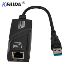 Kebidu USB 3,0 к Gigabit Ethernet RJ45 LAN (10/100/1000) Мбит/с сетевой адаптер Ethernet Сетевая карта для ПК ноутбука 2024 - купить недорого