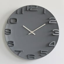 Decoración del hogar, creativo, arte moderno, domo de números 3D, Relojes de pared redondos, reloj silencioso para el hogar, cocina y oficina 2024 - compra barato