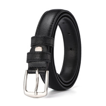 Women Solid Fashion Buckle Waist Female Antique Black Belt Metal Buckle Jeans Woman Faux Leather Belt 2024 - buy cheap