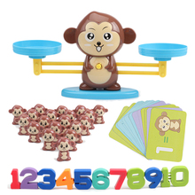 Early Learning Kids Monkey Digital Balance Scale Enlightenment Digital Addition and Subtraction Math Scales Toys For Children 2024 - buy cheap