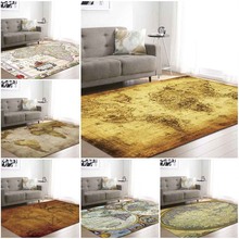 Tapete com mapa mundi para crianças, tapete decorativo de espuma de memória para quarto, para bebês e crianças 2024 - compre barato