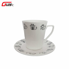 Novelty Cute Ceramic Cat Plate Mug Small Unique Dinner Coffee Cup Dish Dessert Plate Wholesale Dinnerware Tray Kitchen 2024 - buy cheap