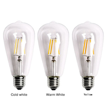 Light Bulb LED Lamp Vintage Filament Bulb Bedroom Romantic 2W/4W/6W/8W E27 ST64 Retro Vogue Light Bulb 2024 - buy cheap