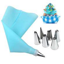 8Pcs/Set Silicone Icing Piping Cream Pastry Bag +6PCS Stainless Steel Nozzle Pastry Tips Converter DIY Cake Decorating Tools 2024 - buy cheap