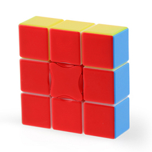 Yongjun cubo mágico de 1x3x3, quebra-cabeça de velocidade sem adesivos, brinquedo educacional para crianças, presente de natal 2024 - compre barato